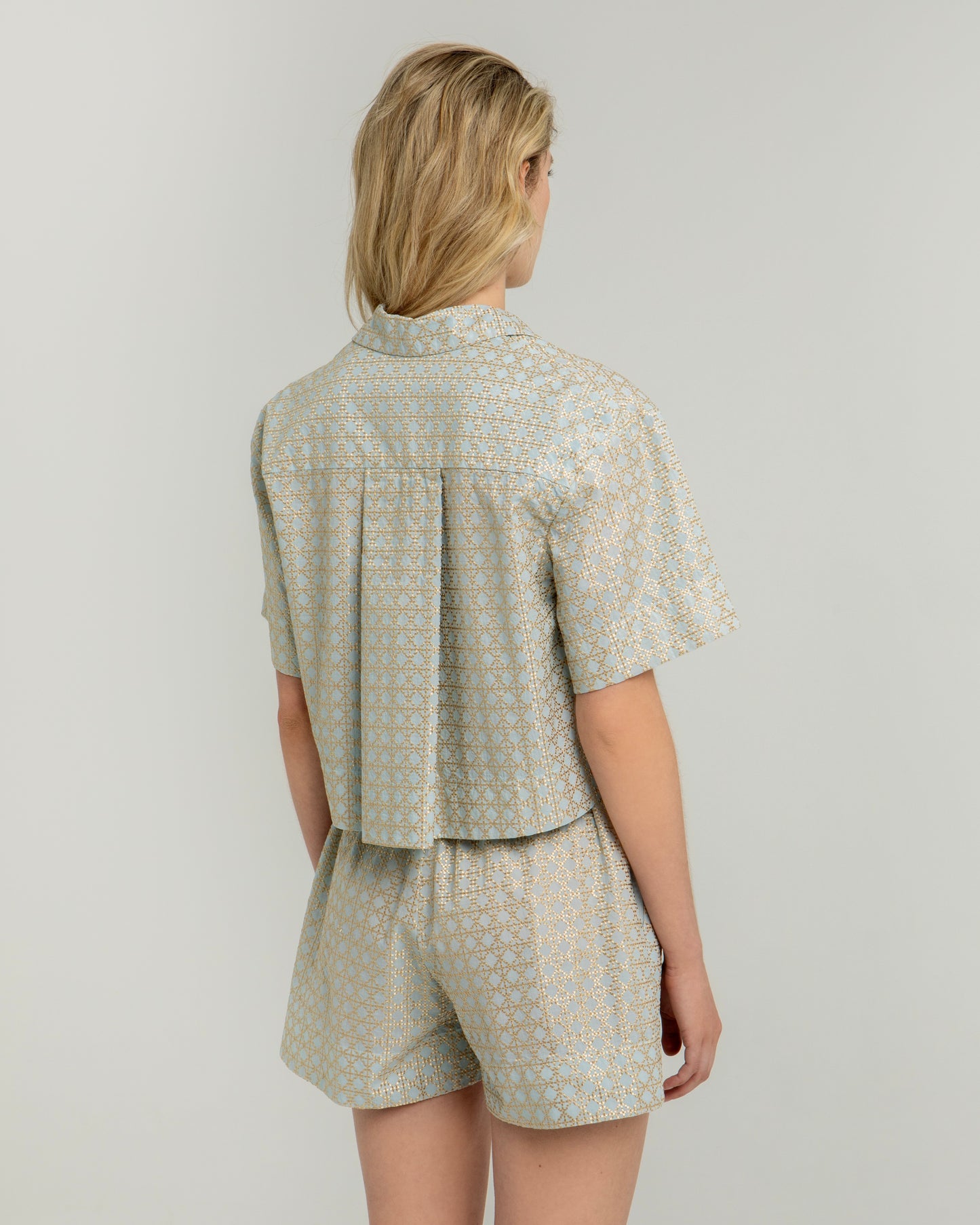 shirt cropped cross 100% cotton