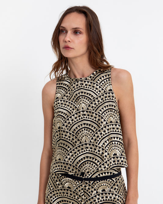 top new triangle sleeveless 100% cotton