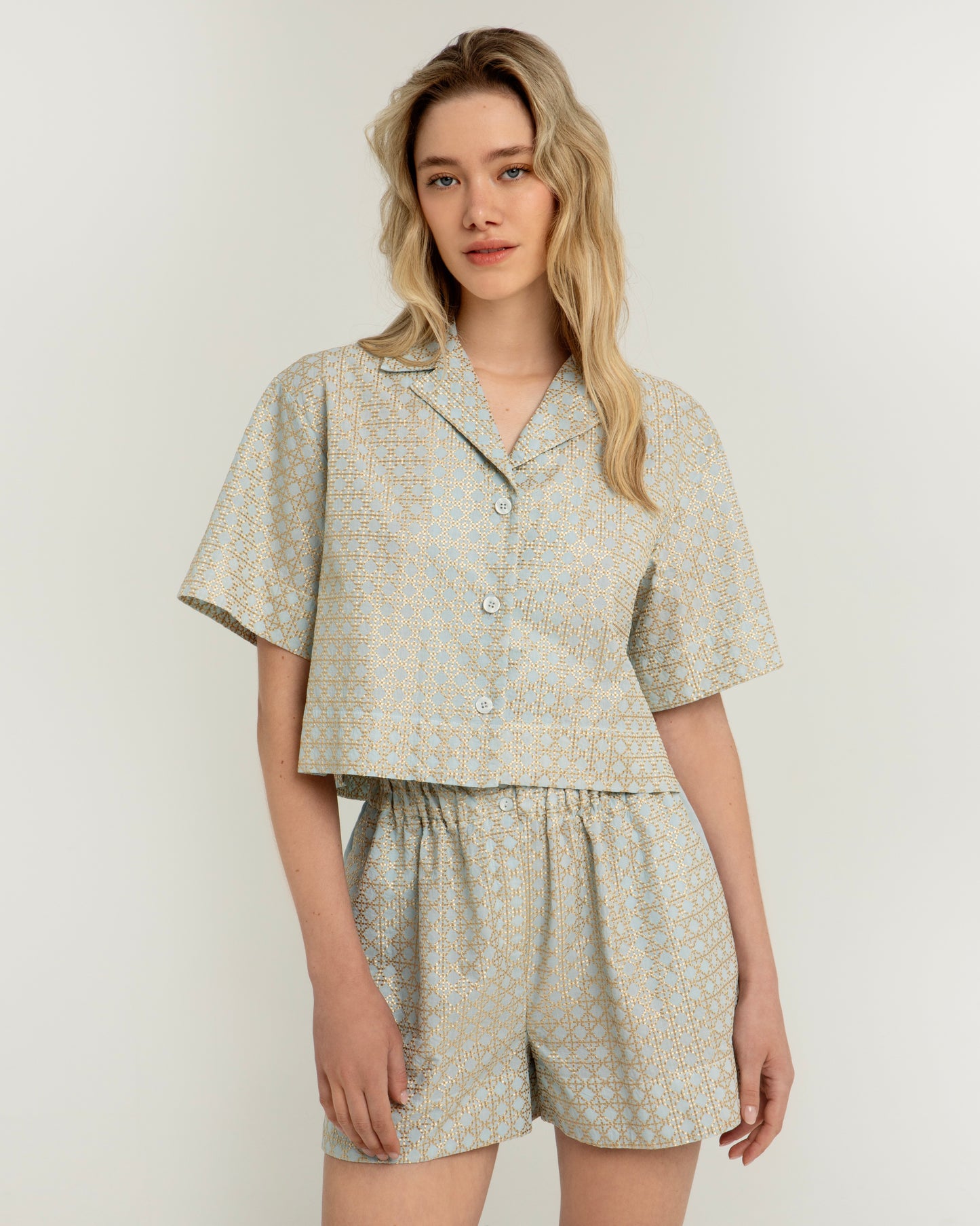 shirt cropped cross 100% cotton