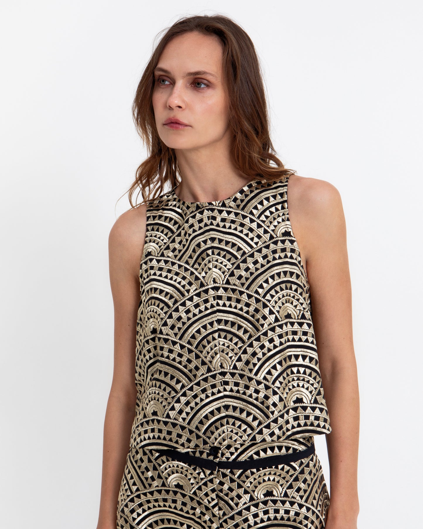 top new triangle sleeveless 100% cotton