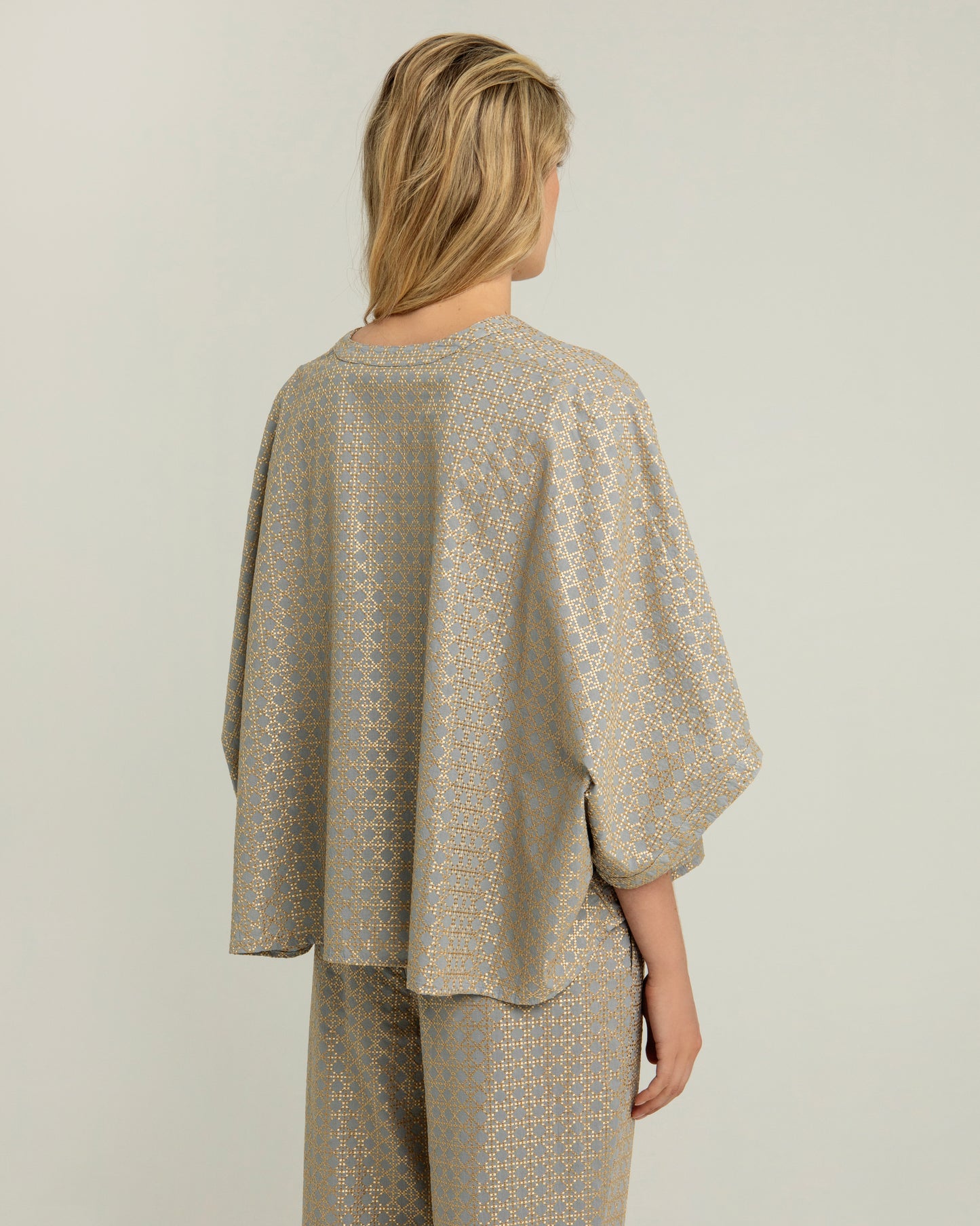 tunic cross buttoned 100% cotton