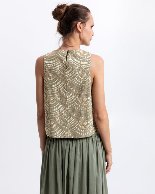 top new triangle sleeveless 100% cotton