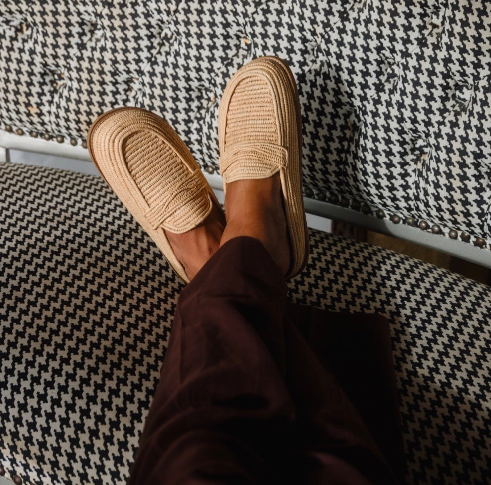 Contre Allee Raffia Mule - Aindiab