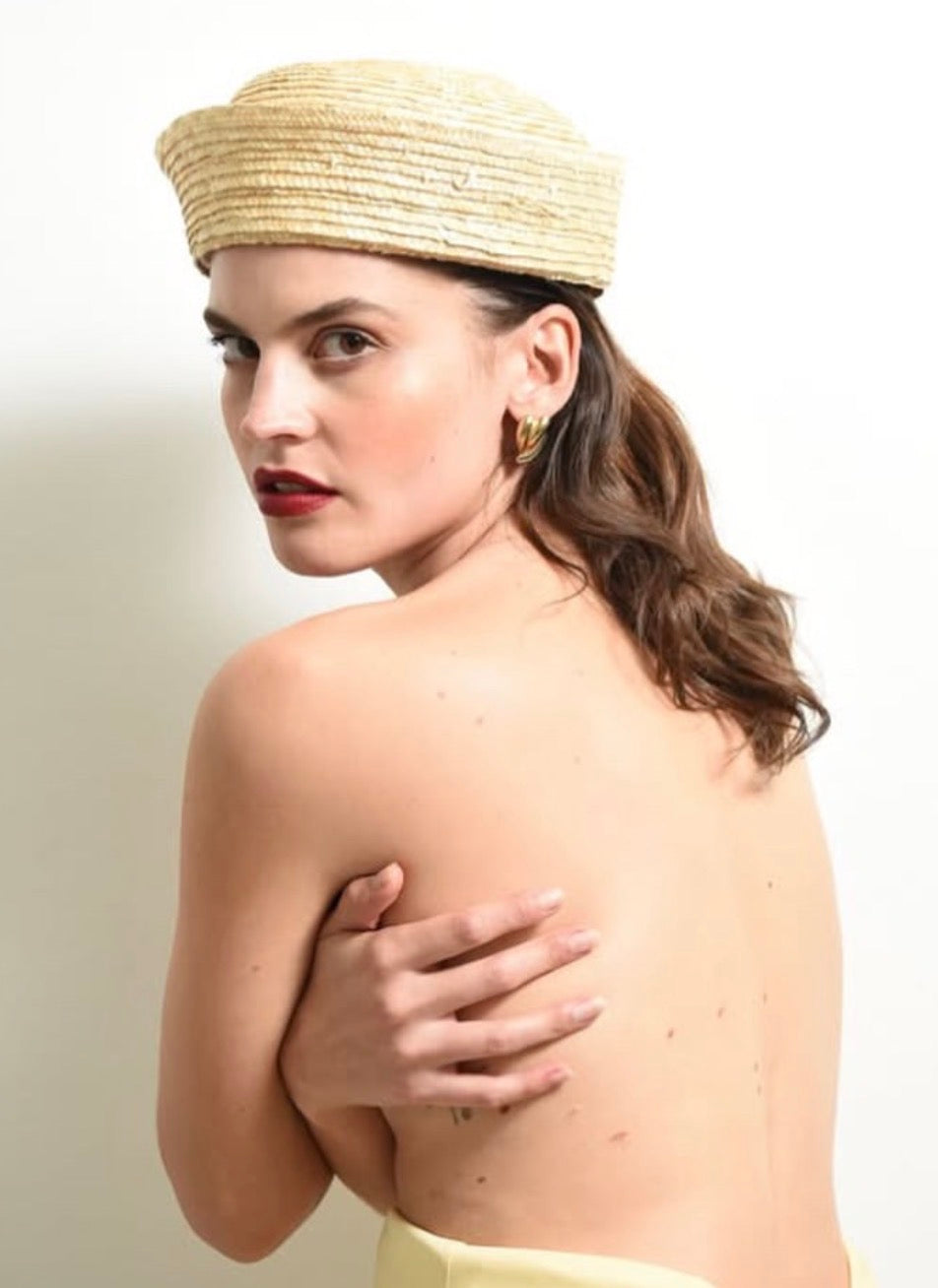 Savapile Sailor Straw Hat