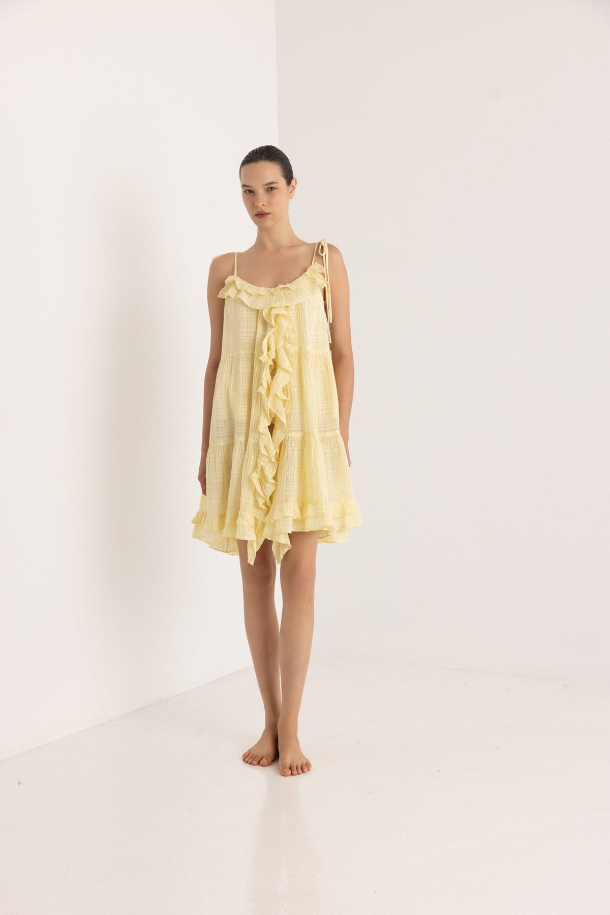 CHRISTIAN ZEN ANABEL MINI DRESS LUREX