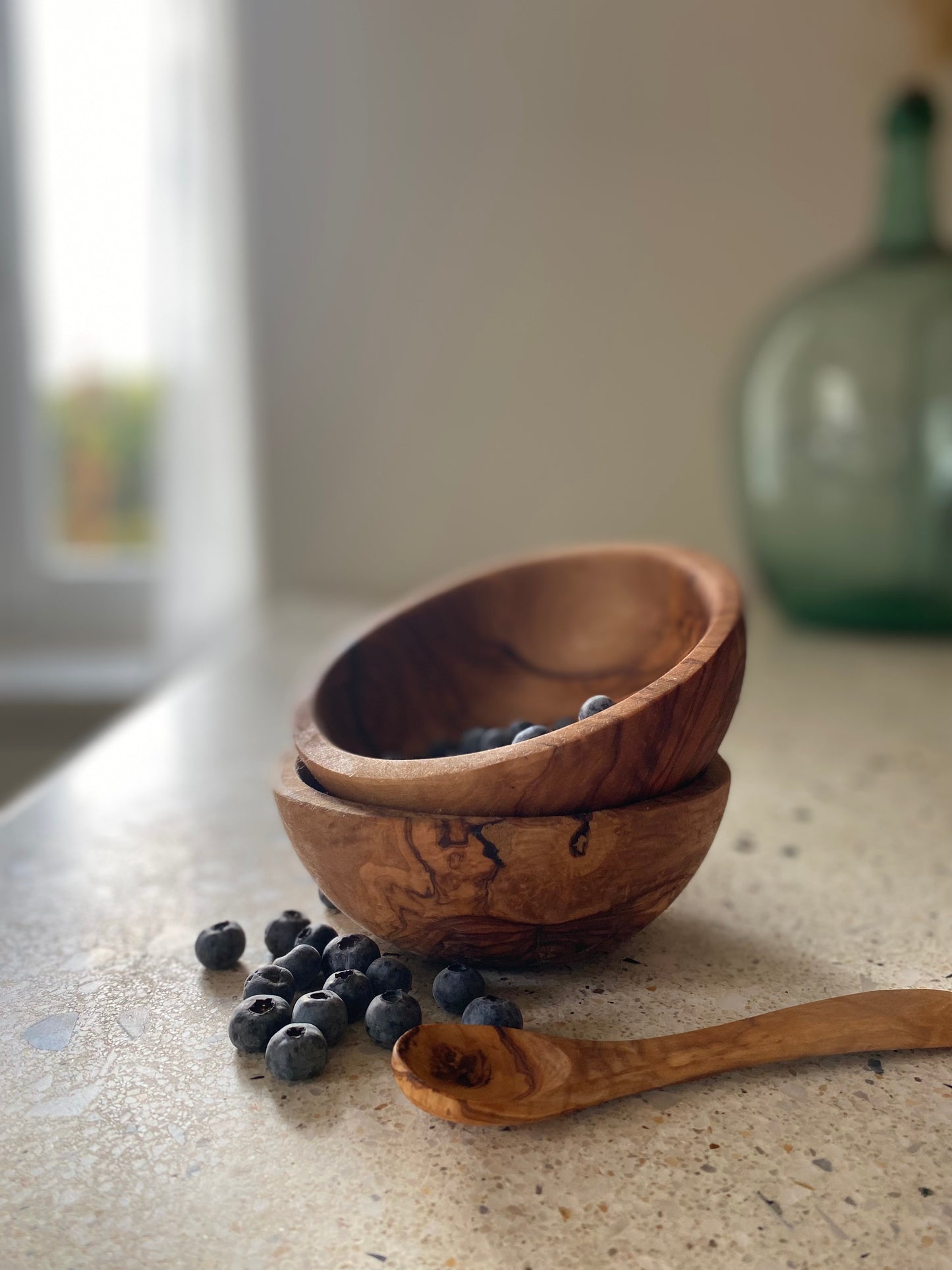 Small olive wood bowl