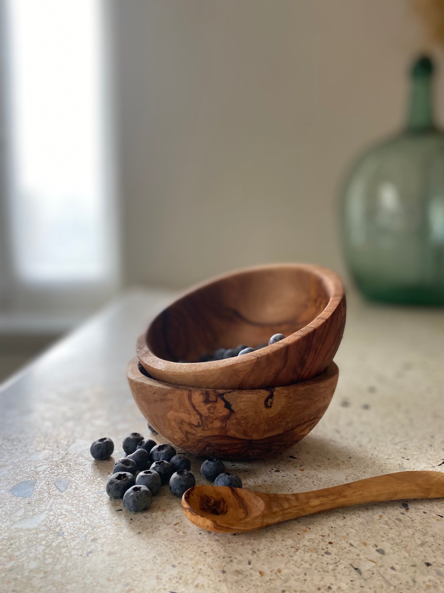 Small olive wood bowl