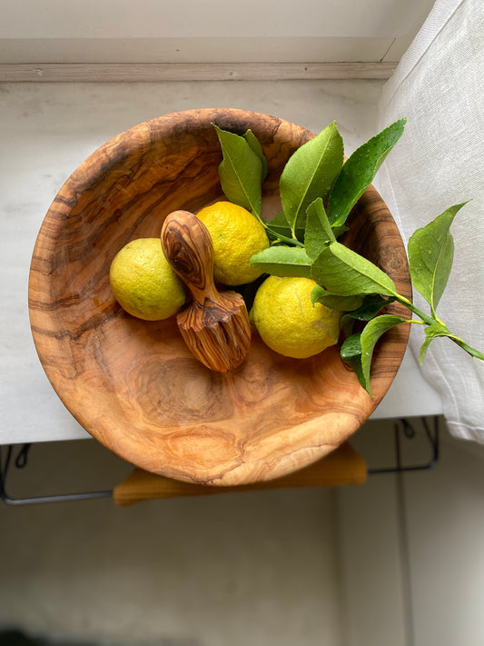 Fruit bowl Olive wood