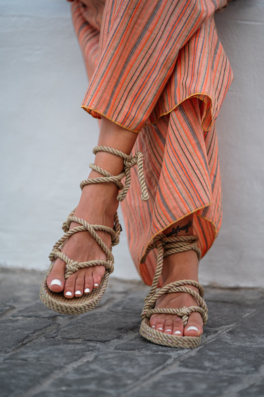 Romano Camel Disco Sandal