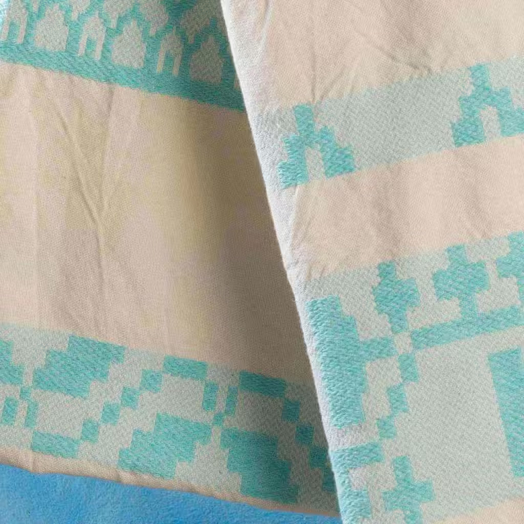 Jacquard Happy Fouta Towel 90x180 cm 100% Greek Cotton