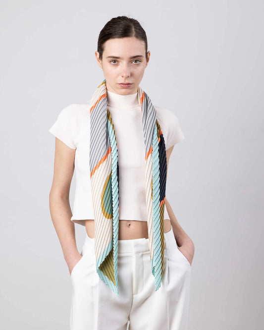 SCARF AFRODITE (aqua, olive)