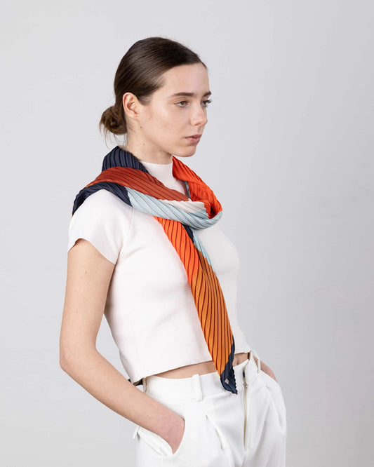 SCARF ATENA (baby-blue, moka)