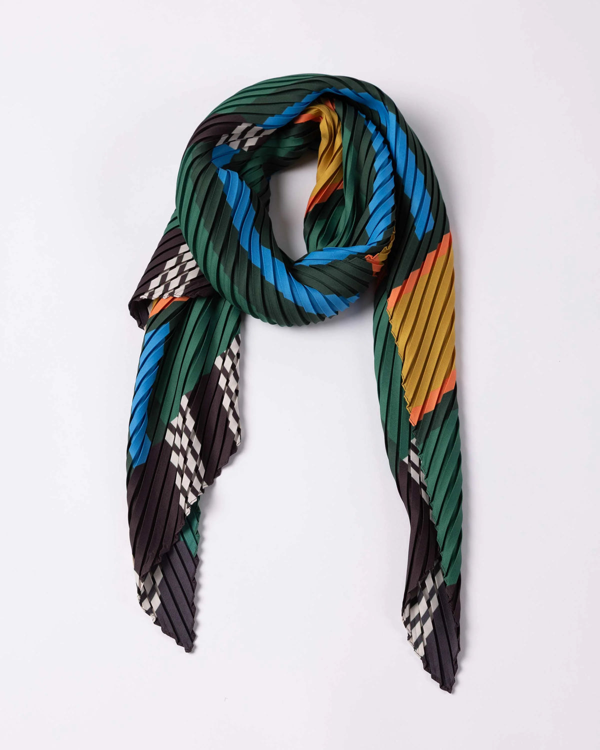 SCARF SELENE (black, green)